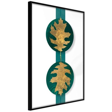 Poster Gilded Oak Leaves 40x60