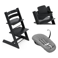 STOKKE Hranilica Tripp Trapp, crna/siva