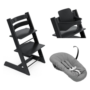 STOKKE Hranilica Tripp Trapp, crna/siva