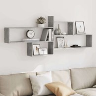 Zidna polica 167. 5x18x68 cm, konstruirano drvo, beton siva