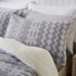 CATHERINE LANSFIELD Posteljina Alpine Fleece od flisa za bračni krevet 200x200 cm siva