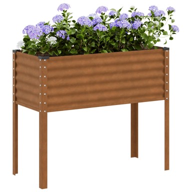 Vrtna sadilica 100x41x90 cm od pohabanog čelika