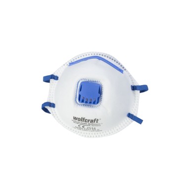 WOLFCRAFT Maske FFP2 V plave za finu prašinu, 3 kom