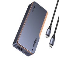 UGREEN SSD kućište M.2 NVMe s aktivnim hlađenjem USB4 40Gb/s, sivo