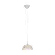 MILAGRO Viseća lampa Lisa, 1xE27, 18cm, bijela