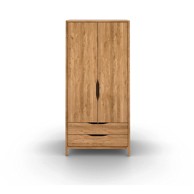 THE BEDS Ormar od punog hrasta u prirodnoj boji 96x188 cm Twig