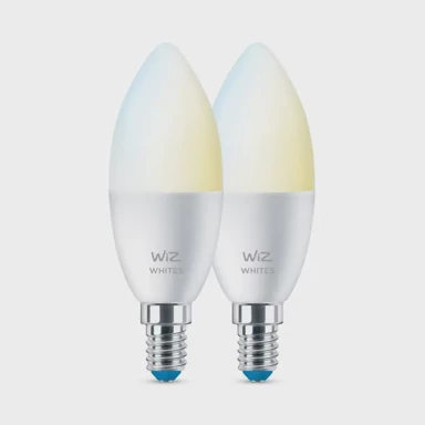 PHILIPS Wiz žarulja, C37, E14, 40 W ekv., TW, 2 kom