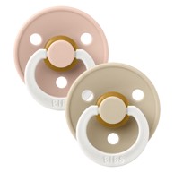 BIBS Duda varalica Night, okrugla, svjetleća ružičasta/bijela (vel. 1)