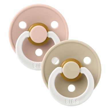 BIBS Duda varalica Night, okrugla, svjetleća ružičasta/bijela (vel. 1)