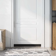 Brtva s četkom za vrata, 12 kom, 100 cm, 100 x 7,5 cm, smeđa, aluminijska legura