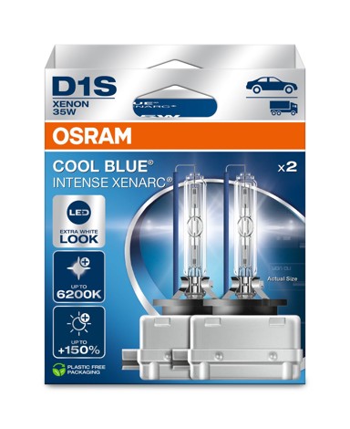 OSRAM Žarulja Xenarc Cool Blue Intense NEXT, do 150% više svjetla, do 45% bjelije, 6200K