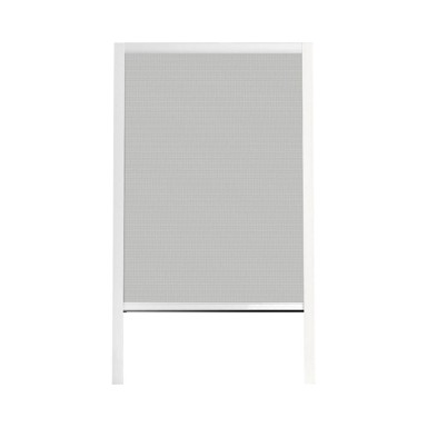 Komarnik mrežica s magnetima, 100x220 cm, siva