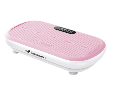 MERACH vibracijska platforma MR-2440P1-EU, 200 W, Bluetooth zvučnik, ružičasta