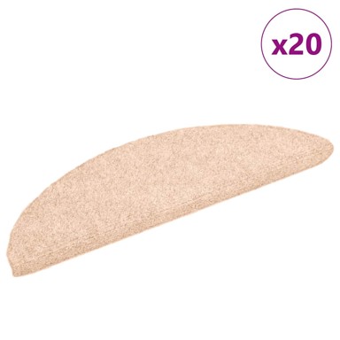 Samoljepljivi otirači za stepenice 20 kom smeđe 56 x 17 x 3 cm