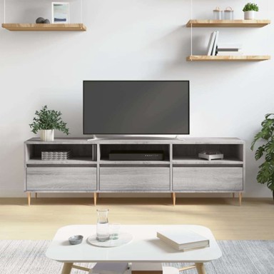 TV ormarić, 150 x 30 x 44.5 cm, konstruirano drvo, sivi hrast sonoma