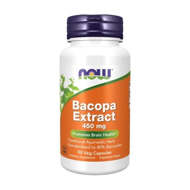 NOW Brahmi ekstrakt, 450 mg, 90 kapsula