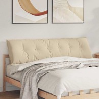 Jastuk za leđa, 180 x 50 cm, mikrofiber tkanina, krem