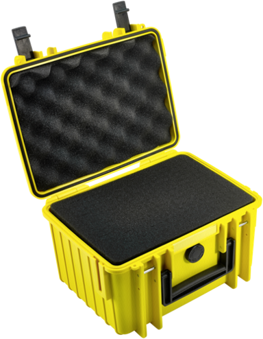 B&W Vanjski Kofer Tip 2000 žuti s prethodno izrezanim pjenastim umetkom