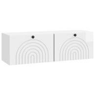 TV ormarić zidni 98 x 31 x 30 cm, bijeli visokog sjaja