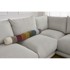 BOBOCHIC PARIS Svijetlo siva kutna garnitura Ernest, 254x254x86 cm