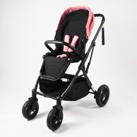 AGA Sportska kolica crno/ružičasta
