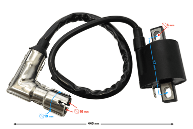 MORETTI Auto antena 34 cm 5 mm adapter ANT02