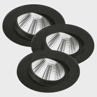 NORDLUX Fremont 3-kit ip23 2700k ugradbena svjetiljka crna led ip23