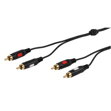 VIVANCO A/V Program kabel 46010 RCA M x2 na RCA M x2 1.5m pozlaćeni