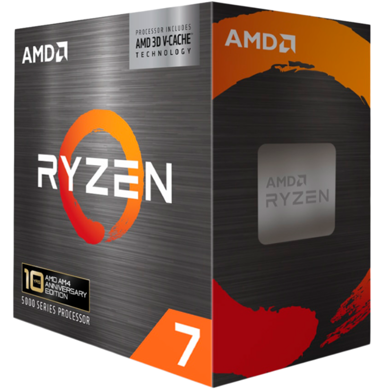 AMD Procesor Ryzen 7 5800X3D 10th Anniversary Edition, AM4, 8 jezgri, 4,5 GHz