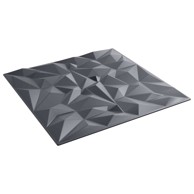 Zidni paneli, 50x50 cm, XPS pjena, ametist siva, 12 kom