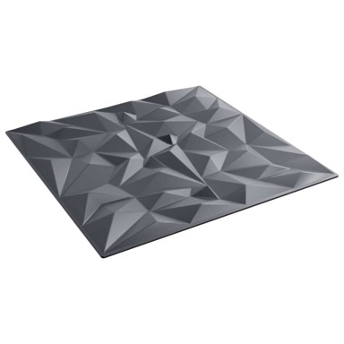 Zidni paneli 12 kom 50 x 50 cm od XPS pjene, ametist sivi
