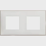 LEGRAND Classia ukrasni okvir 2+2m 71mm dvostruki bijeli mat r4802m2ws
