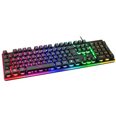 DELTACO Gaming tipkovnica DK220 USB RGB crna internacionalna