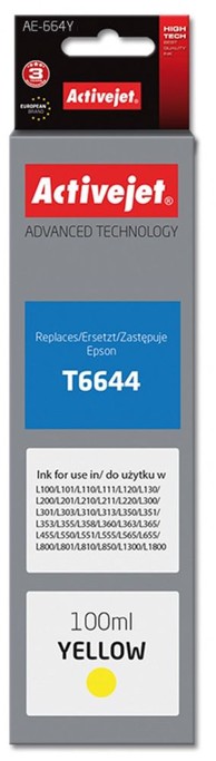 ACTIVEJET Tinta za printer Epson T6644 (AE-664Y), 100 ml, žuta