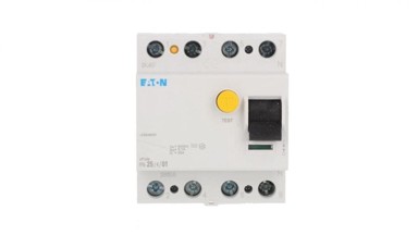 EATON Diferencijalni prekidač PF6-25/4/01, 286505, 4P, 25 A, 100 mA, tip AC
