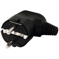 HOME Utikač strujni, schuko - NPD 1/BK