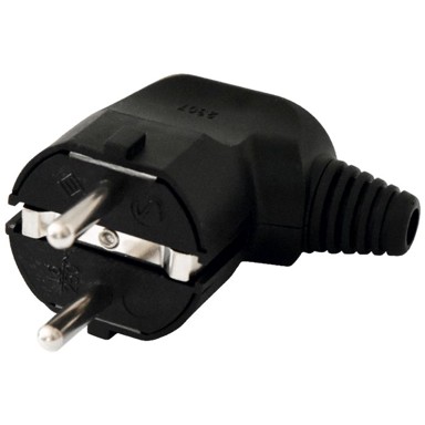 HOME Utikač strujni, schuko - NPD 1/BK