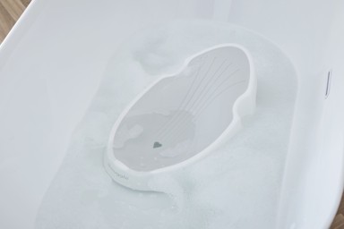 SHNUGGLE Potpora za kupanje bebe, 0–6 mjeseci, bijelo-siva
