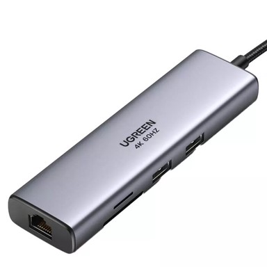 UGREEN USB-C u 2*USB3.0+HDMI+RJ 45+SD&TF +PD port Hub