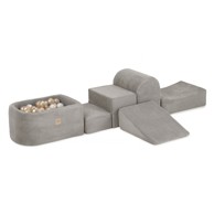 PLUSH NEST Mekani poligon, 5 elemenata, bež