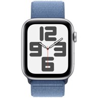 APPLE Pametni sat SE aluminijski 44mm srebrni, Sport Loop, plavi