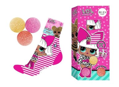 BIES Kupaći set LOL Surprise!, kuglice 3x50 g, čarapice