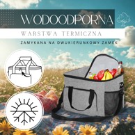 SPRINGOS Košara termalna, siva
