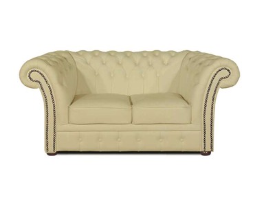 CHESTERFIELD Dvosjed Winfield Basic Leather, 2-sjedišta, Vanilla