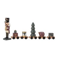 BLOOMINGVILLE Drveni svijećnjak s božićnim motivom Vadim 