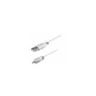 TRANSMEDIA Kabel USB-A na Micro-USB B, bijeli, 1m