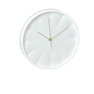 Sat zidni 30 cm, zlatno/bijeli