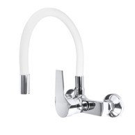 SLOMART Slavina Flex, zidna mješalica, bijela/krom