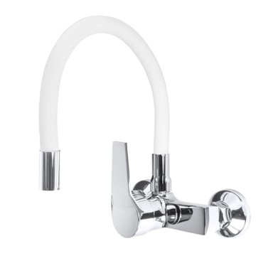 SLOMART Slavina Flex, zidna mješalica, bijela/krom