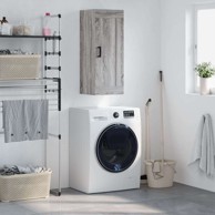 Zidni ormarić, 34.5 x 34 x 90 cm, konstruirano drvo, sivi hrast sonoma